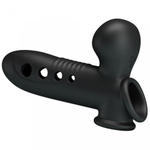 Насадка на пенис с эффектом расширения «Pretty Love Airbag Penis Sleeve Tyronn» черная