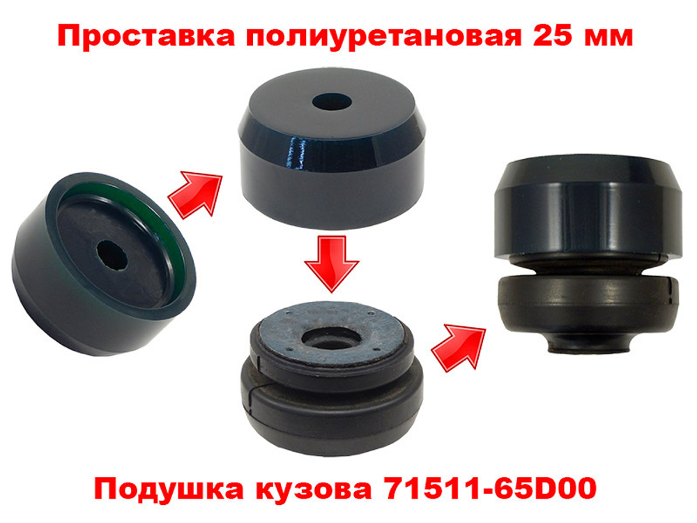 Лифт кузова Suzuki Jimny 25 мм лайт 1998-2019 г.в.