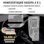 Москвич 3 (2022) - комплект защитных матовых пленок 4 в 1. Пленка защитная ControlTek HYBRID со слоем TOP COAT. Толщина: 6 mil. (175 мкм.)