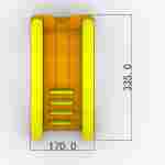 Надувная мини-лестница для бассейна из ПВХ, оранжевый, 3,3*1,7*2,1 м