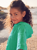 Колстовка с капюшоном и шорты в комплекте для девочки Next AB7-630, Зеленый