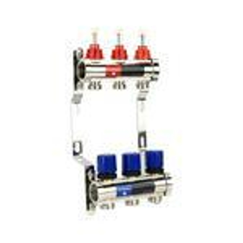 Группа коллекторная VARMEGA с расходомерами ВР 1quot; 3 х 3/4quot; EK латунь VM15403