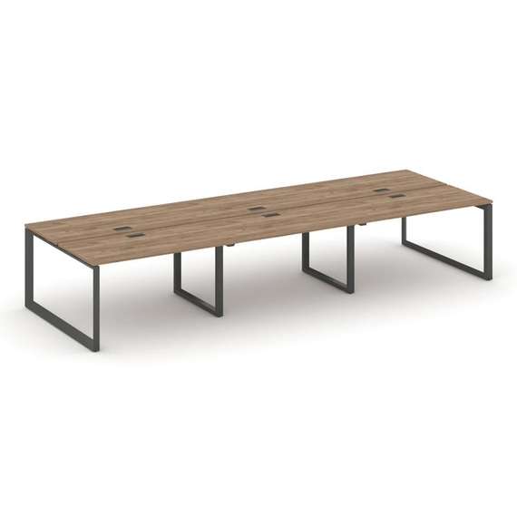 Style Project Рабочая станция двухсторонняя SN-59O.DRS-084 Дуб Табак/Металл Антрацит/Черный Заглушка