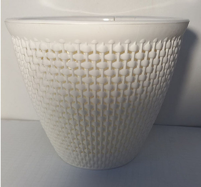 Кашпо "Ротанг" 2,25л.(Белый)