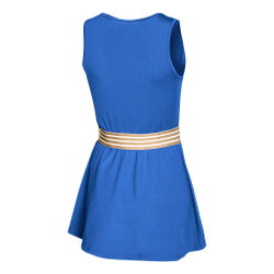 Женская теннисное платье Quiet Please Retro Champions Dress Women - Blue, Multicoloured
