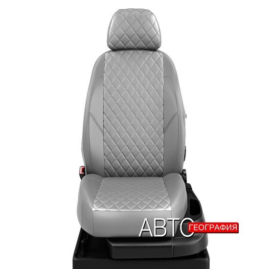 Чехлы на сиденья Citroen C-Crosser (2007-2013) из экокожи "Ромб"