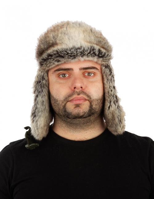 Шапка-ушанка Буран (алова, зеленый шельф) Новатекс