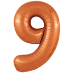 Шар фольгированный Цифра 9 101 см (Оранжевый)