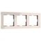 Рамка Werkel Acrylic на 3 поста айвори W0032743 4690389186295