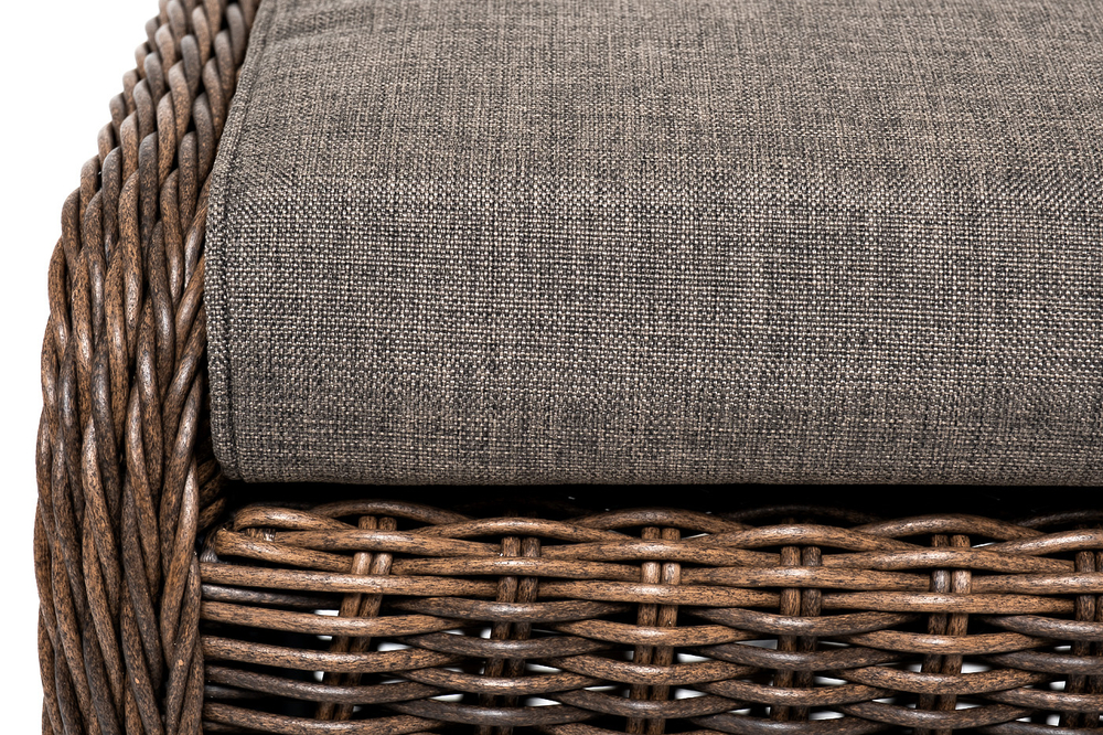 "Толедо" пуф плетеный, цвет коричневый