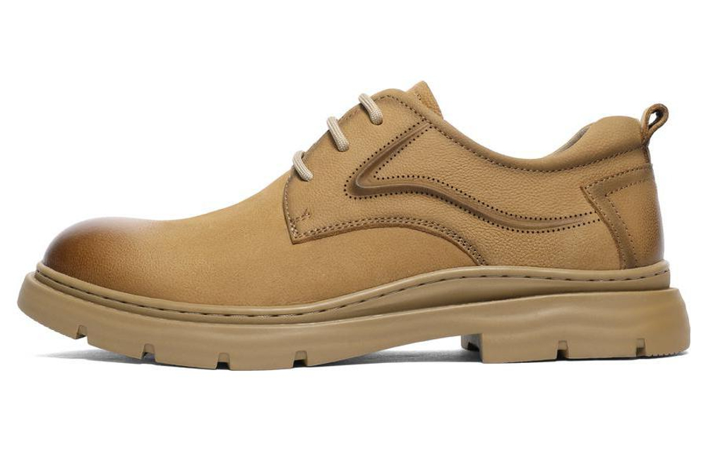 BELLE Work Boots Men"s Low top Yellow/Brown