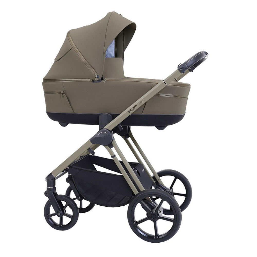 Детская коляска 3 в 1 Espiro Miloo 2025 и автокресло Pi Begie 209 charming touch / Бежевый (Beige 109)