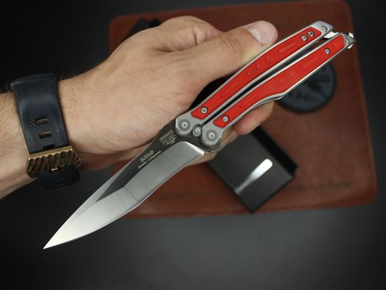 Нож-бабочка НОКС "Эльф" (красный) 204-100401