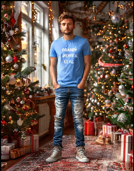 34052 Футболка мужская с печатью (56)