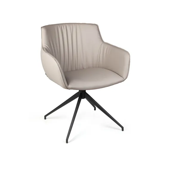 Полукресло Sofia, серая экокожа Soft-Touch