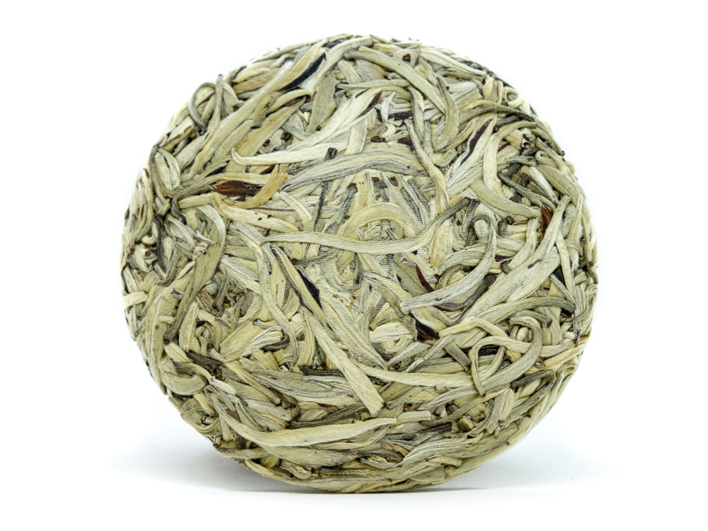 59312 Чай прессованный белый  "Сэнчжун, Байхао Иньчжень", мини бин 100гр