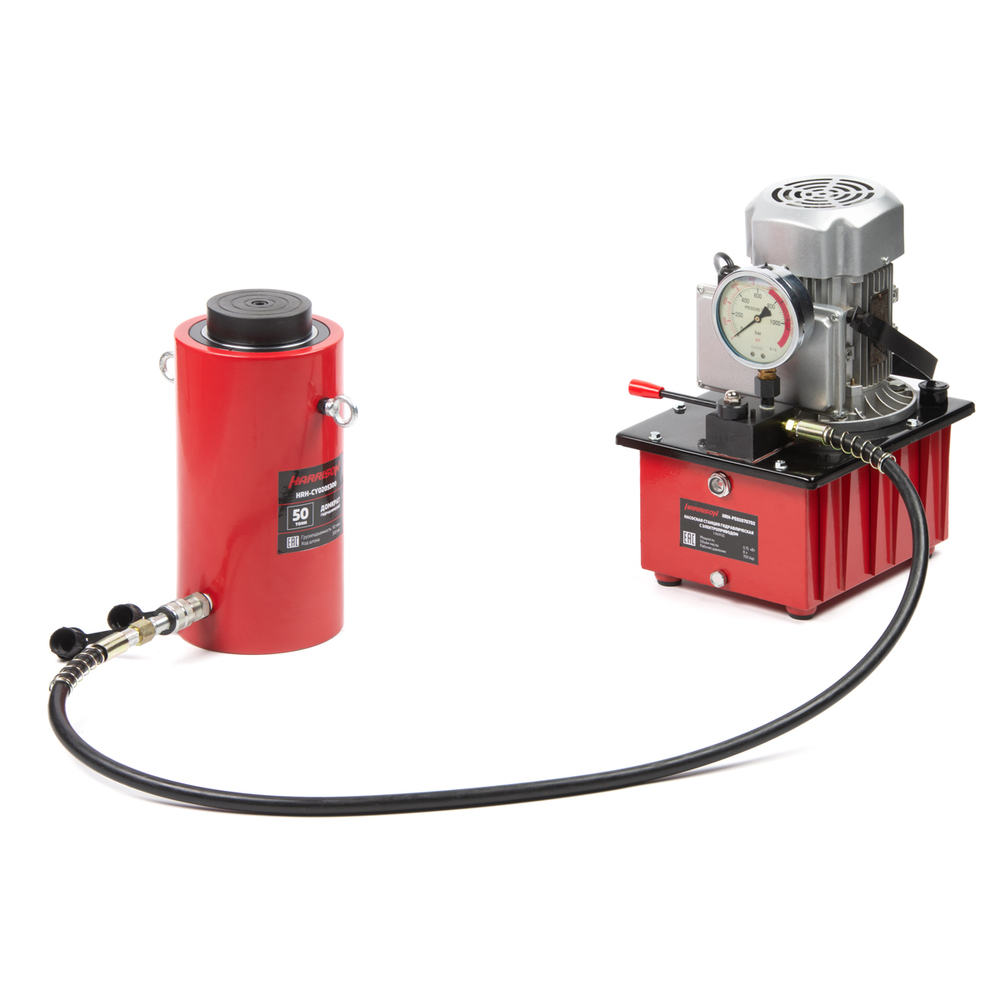 HRH-CY0205300 Гидравлический цилиндр (домкрат), многоступенчатый, однополостной 50 т, ход 300 мм