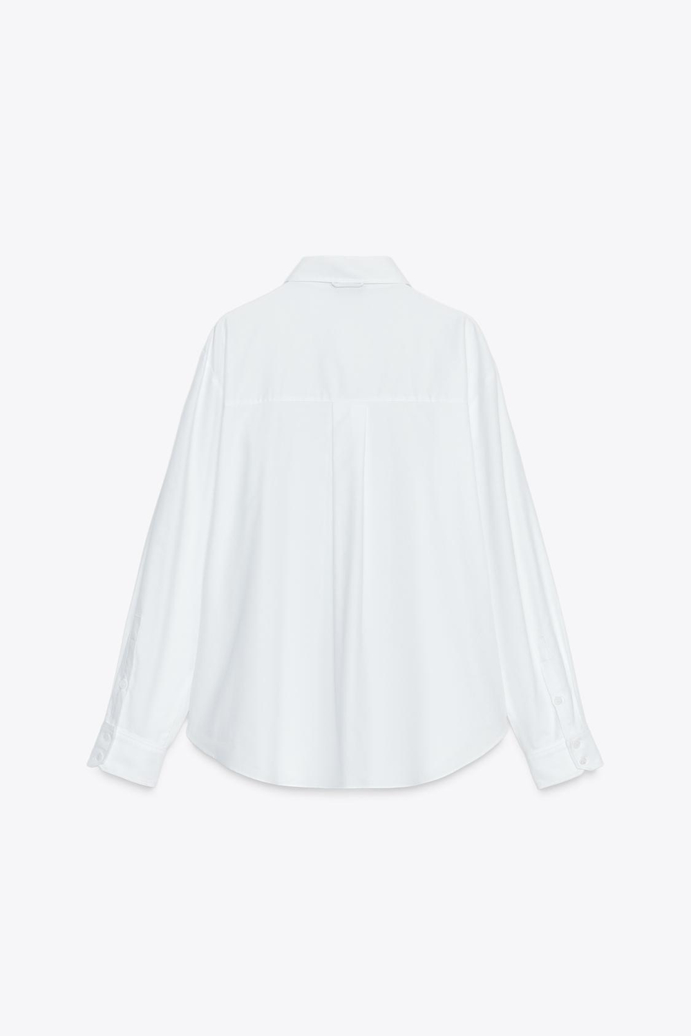 ZARA ОДНОТОННАЯ РУБАШКА, БЕЛЫЙ