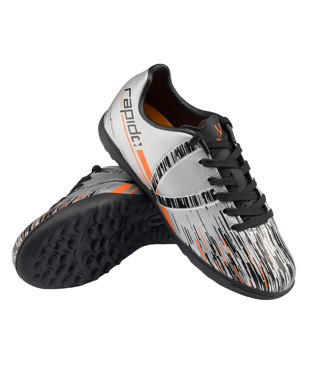 Бутсы многошиповые Rapido TF Silver/black, детский