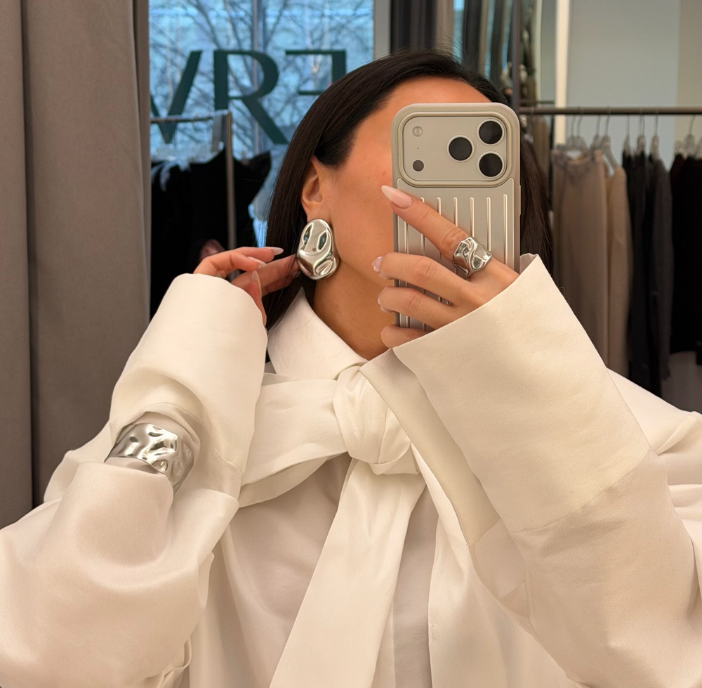 Серьги CRUSH silver