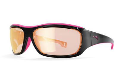 Спортивные очки LiP Tide / Gloss Black - Pink Rubber / PC Photochromic / ecLiPse Series ML Red Brown