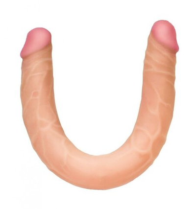 Фаллоимитатор реалистичный двойной Lesbi из киберкожи 46 см