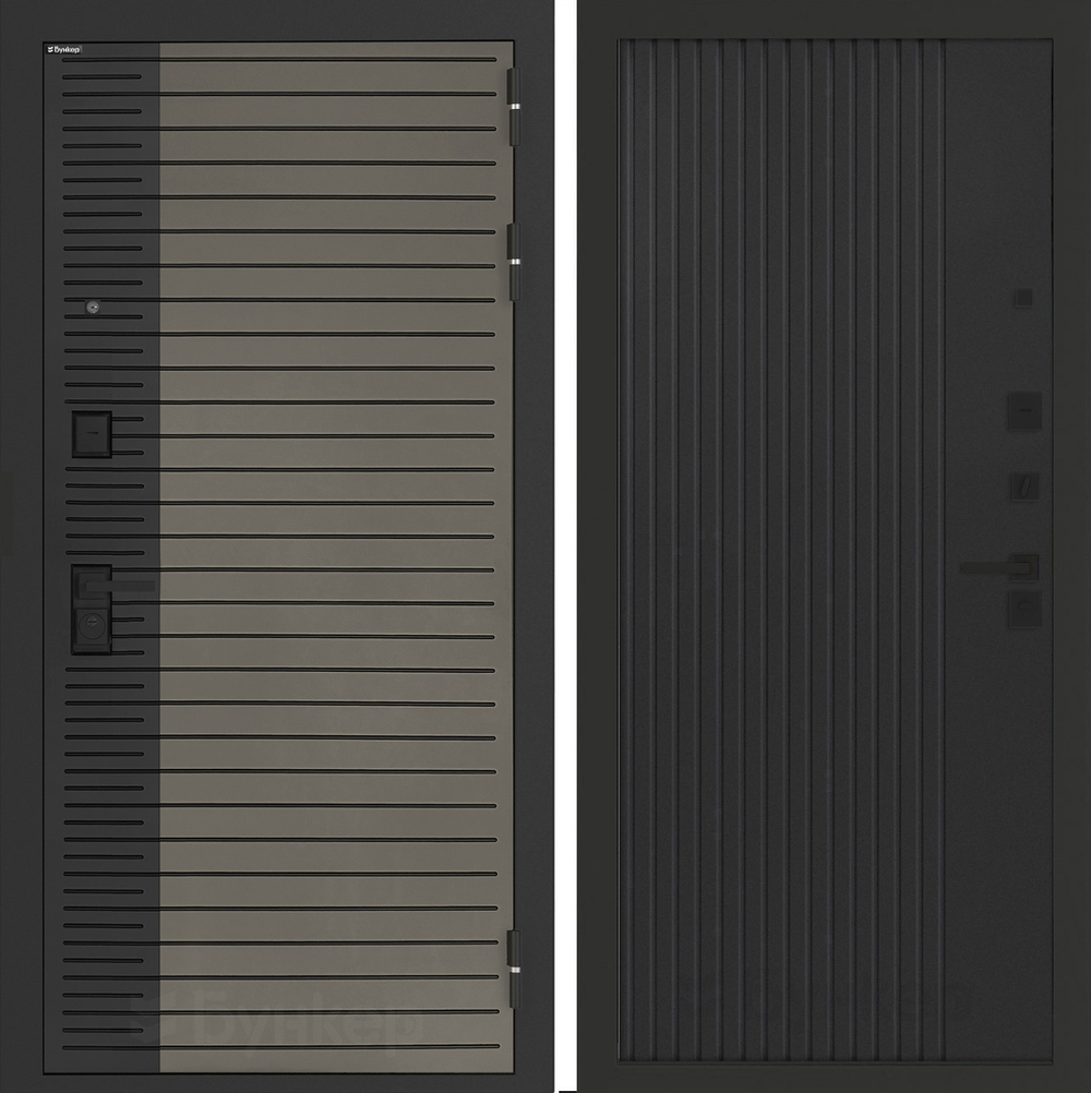 Входная дверь Бункер BN-15 - 29 Черный кварц