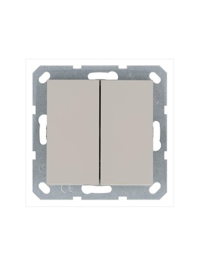 Переключатель перекрестный 2-кл. 10А IP20 механизм тауп Jasmart G3014T