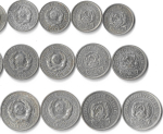 Набор из 24 монет 10,15,20 копеек 1922-1930 гг СССР и РСФСР
