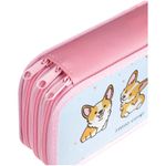 Пенал 3 отделения, 190*110 ArtSpace "Corgi", ламинация, фольга