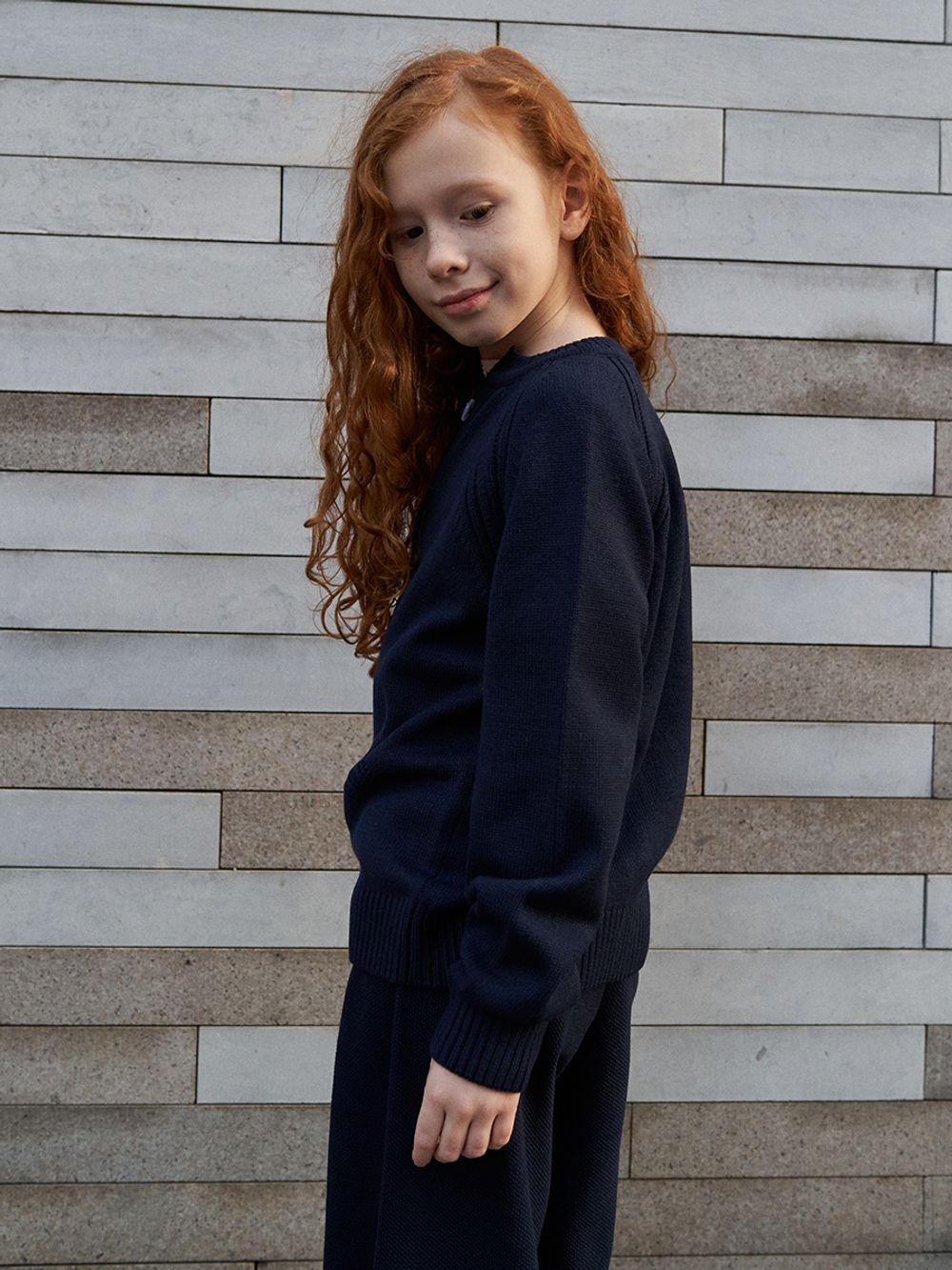 Кардиган для девочки AT941 синий