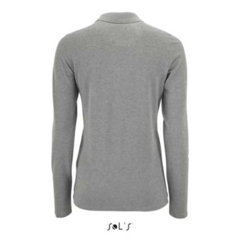 Рубашка поло с длинным рукавом Perfect, женская. Чёрный  M