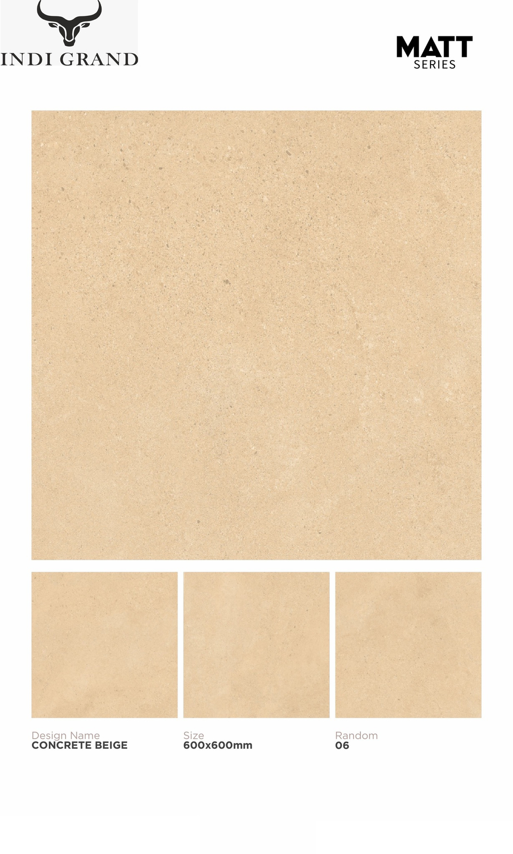 Керамогранит matt 60х60 concrete beige