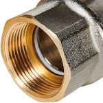 Кран шаровой полнопроходной STOUT - 1"1/4 (НР/ВР, PN40, Tmax 150°C, ручка-бабочка черная)