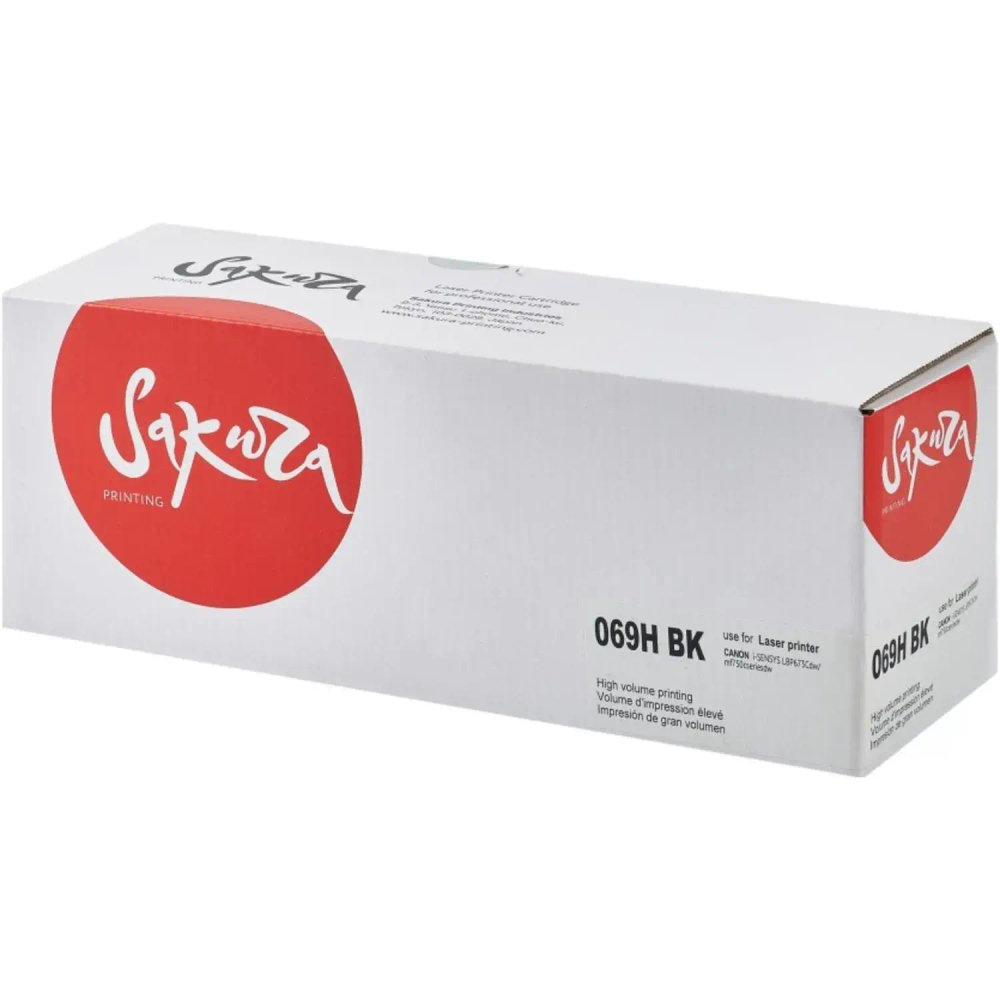 Картридж лазерный Sakura 069H BK чер.пов. емк для Canon LBP673Cdw/MF752Cdw