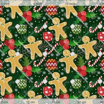 Новогодний принт by Холодная Марта 500 DPI