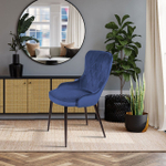 Стул Leonardo, бархат синий 29