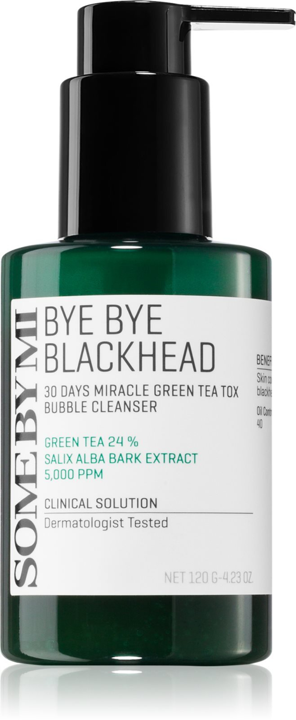 Some By Mi Bye Bye Blackhead 30 Days Miracle - активная очищающая пена против черных точек /   120  g  / GTIN 8809647390244