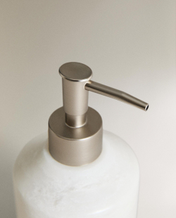 Zara Home дозатор для жидкого мыла, мрамор, молочный