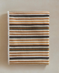 Zara Home - Полосатое велюровое банное полотенце, разноцветный, 50х90 см