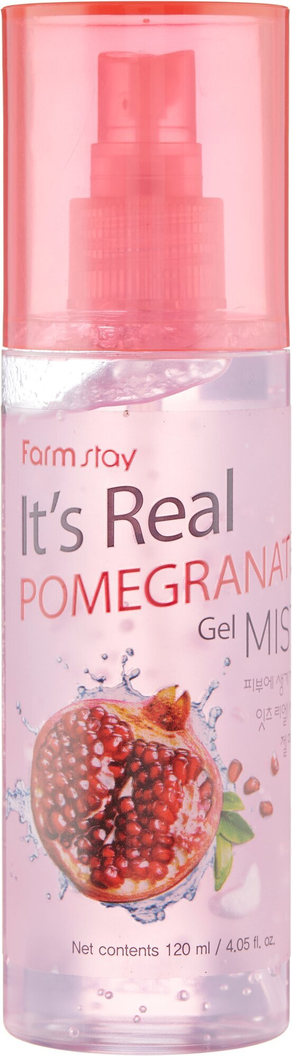 FarmStay Увлажняющий гель-мист с экстрактом граната It’s Real Pomegranate Gel Mist, 120 мл