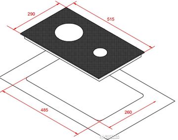 Варильна поверхня електрична Domino INTERLINE DS 200 BK