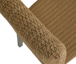 Чехол на стул без оборки Зигзаг, цвет Медовый, Набор 2 шт.