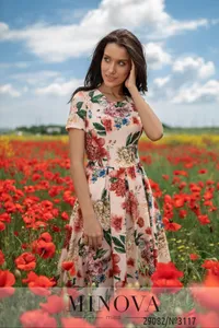 Платье 3117-пудра Minova