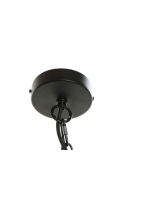 Потолочный светильник DKD Home Decor Чёрный Металл Коричневый 220 V 50 W (25 x 25 x 43 cm)