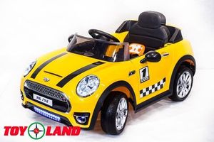Детский электромобиль Toyland Mini Cooper желтый