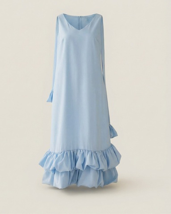 Платье облако в голубом