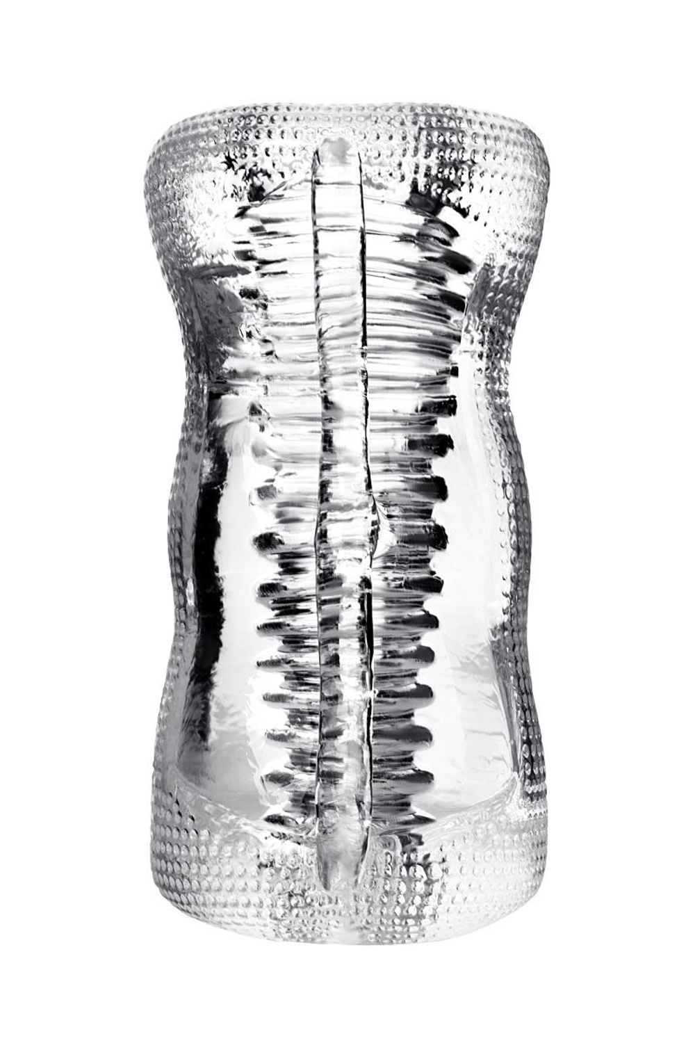 Мастурбатор ToyFa Lingam Asha, прозрачный, 14 см, два входа