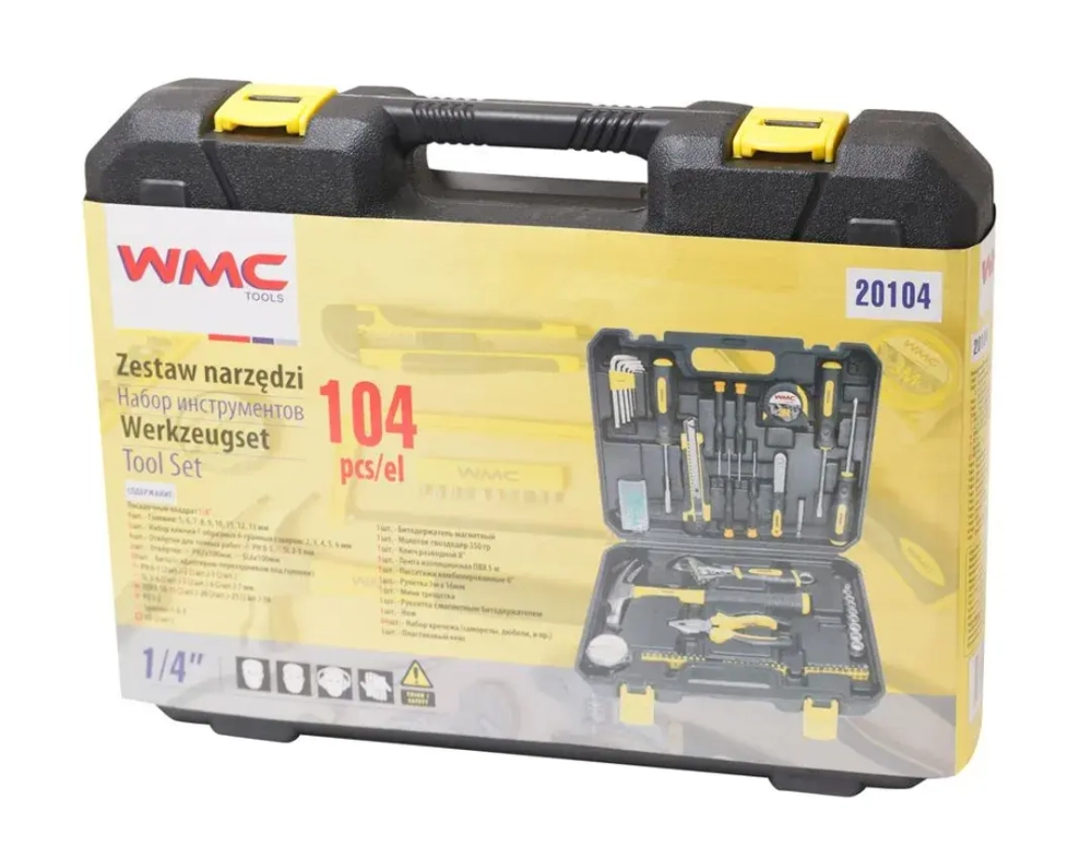 Набор инструментов 104пр. 1/4''(6гр)(5-13мм) WMC TOOLS WMC-20104