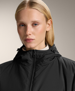 Oysho Утепленный жилет с капюшоном, черный